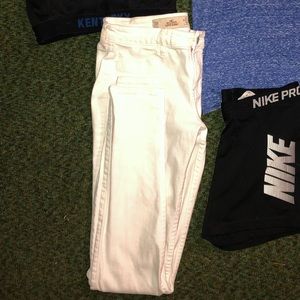 Hollister white jeans